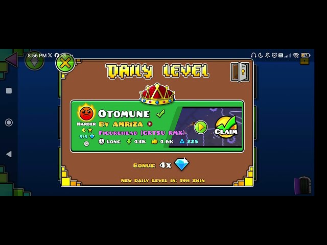 Amriza가 만든 Geometry Dash Otomune 오늘의 일일 레벨 모든 코인