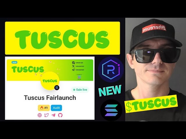 $TUSCUS - TUSCUS TOKEN CRYPTO COIN SOL SOLANA PINKSALE PRESALE SWITCHWORD MEMECOIN JUPITER RAYDIUM