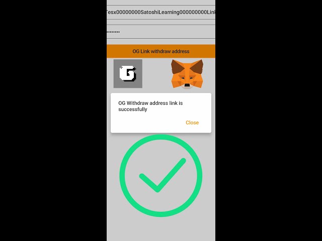 So verknüpfen Sie die OG-Token-Auszahlungsadresse in SatoshiApp