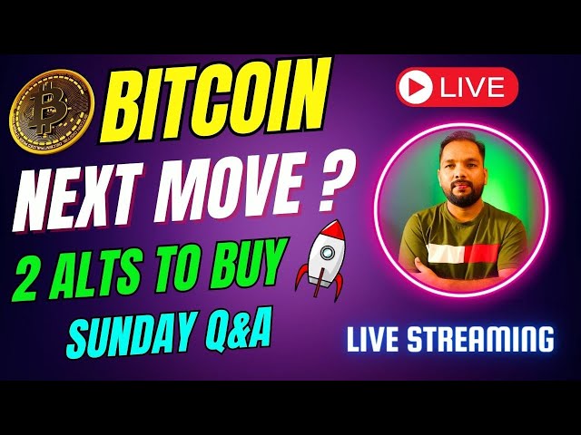 Bitcoin Next Move ll 2 Alts to Buy Sunday Crypto Live & Q&A