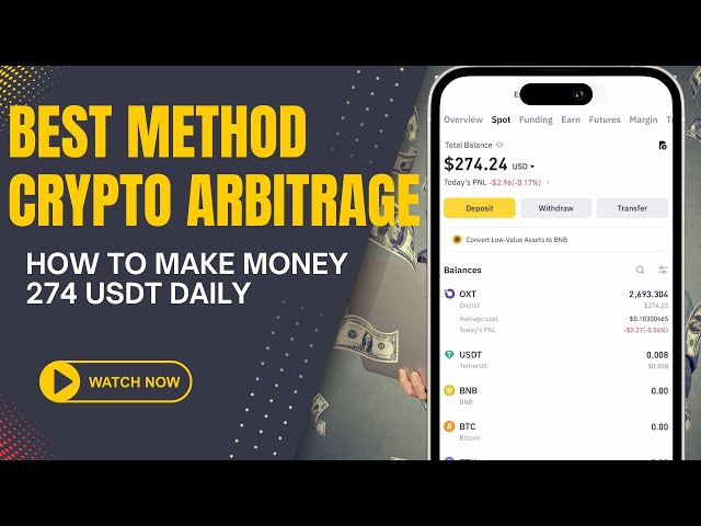 BINANCE + TRUSTWALLET ARBITRAGE CRYPTO ILLIMITÉ - Gagnez de l'argent en ligne 274 USDT par jour