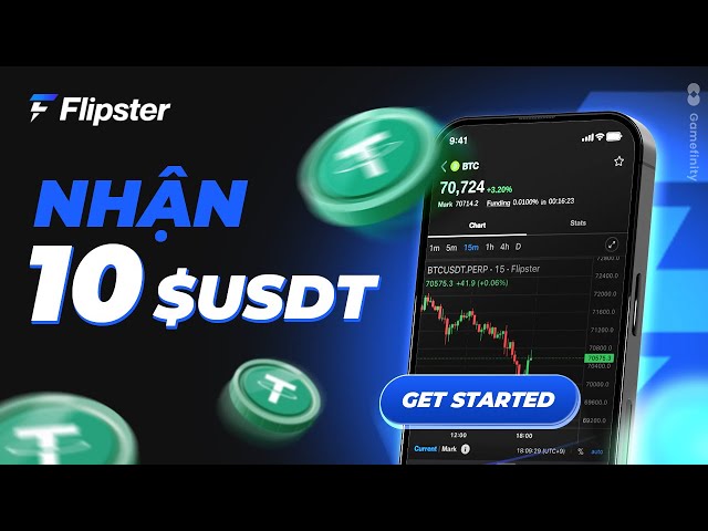 Gagnez 10 $USDT très facilement avec Flipster en échangeant des jetons de jeu NFT