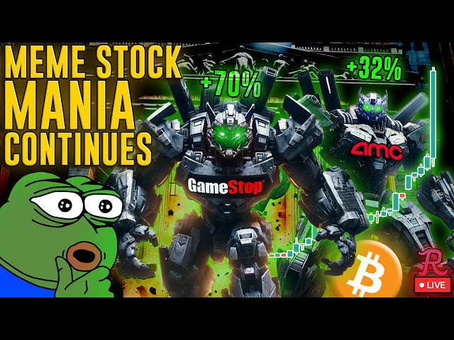 BITCOIN LIVE : MEME STOCK MANIA CONTINUE !