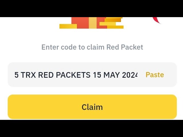 Code du paquet rouge Binance aujourd'hui | Paquet rouge BINANCE | 5 paquets TRX Binance Coin RED 15 mai 2024