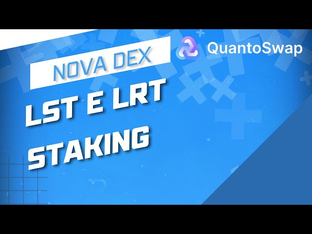 ETH 网络上的 QUANTOSWAP NOVA DEX 带有 LST LRT 和质押代币 QNS