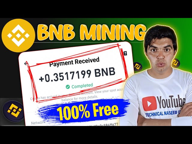 Retrait de 0,35BNB Live🔴 || bnb gratuit || bnb minier gratuit || Extraction de pièces Binance