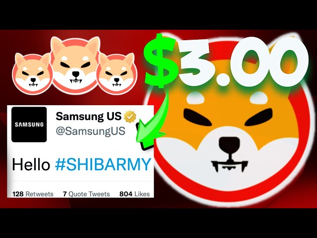 SHIBA INU COIN NEWS HEUTE: EINE NEUE SAMSUNG-LÖSUNG, UM SHIBA INU IN 3-USD-TOKEN ZU VERWANDELN!