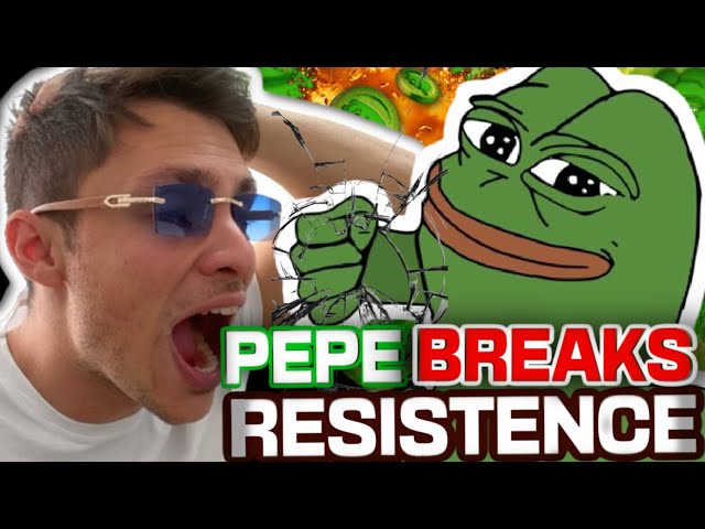 PEPE COIN JUSTE DE BRISE LA LIGNE DE RÉSISTANCE !!! (DÉPÊCHEZ) TOP MEME COIN !!!