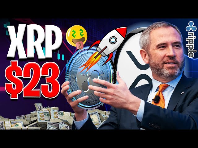 Ripple XRP 今日新闻 - XRP 抛物线涨至 23 美元！ XRP 与比特币总市值相当！