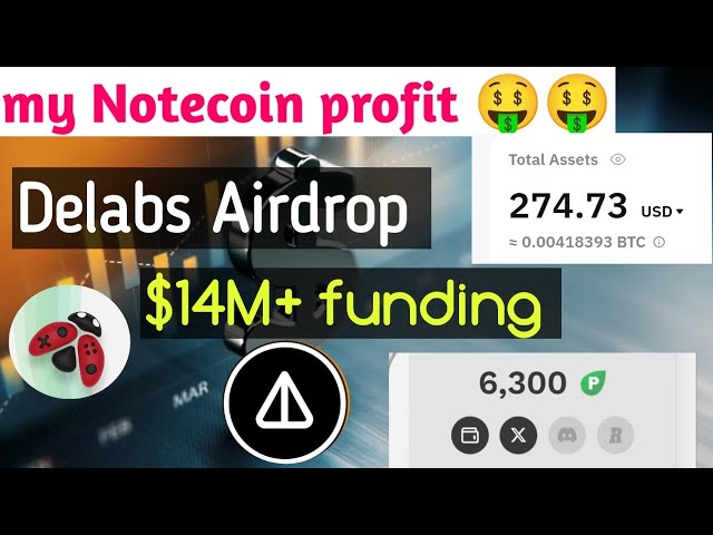 notcoin 바우처 교환 프로세스 | 노트코인 ​​수익 🤑🤑 | 델랩스 에어드롭 | 새로운 에어드롭 | $14M+펀딩