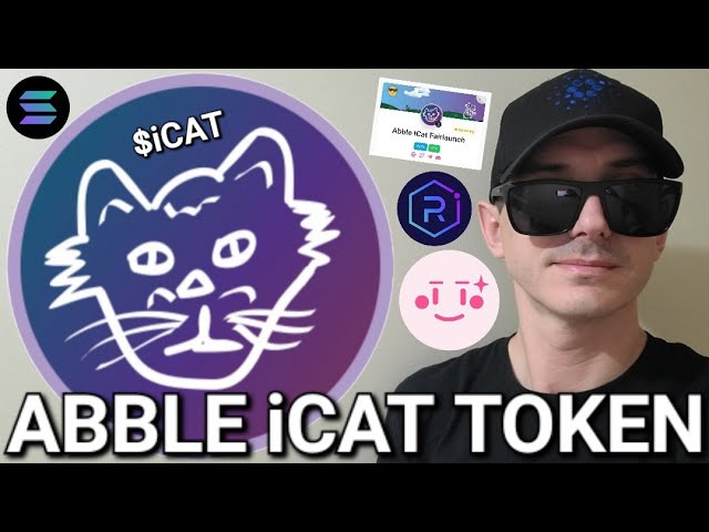 $iCAT - ABBLE ICAT TOKEN PRESALE CRYPTO COIN MEME CAT PINKSALE SOL SOLANA RAYDIUM JUPITER BLOCKCHAIN