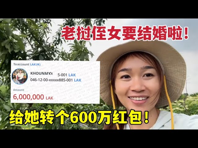 寮國姪女結婚，寮國媳婦直接轉600萬寮：這個錢你收下！