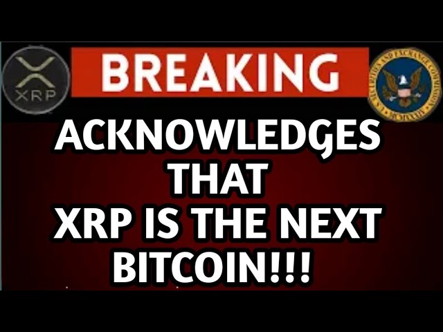 XRP 뉴스; 블룸버그, XRP가 차세대 BTC #BITCOIN임을 인정