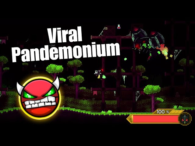 "Viral Pandemonium" by RealKeg [One coin] (Platformer Demon) | Geometry Dash 2.2