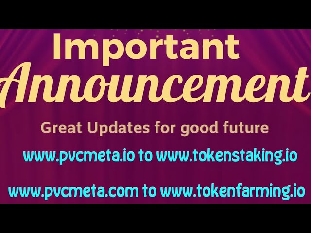 PVCMeta New Update in Telugu for 21st May 2024, Token Forming & Seed Funding Domain Has been Changed