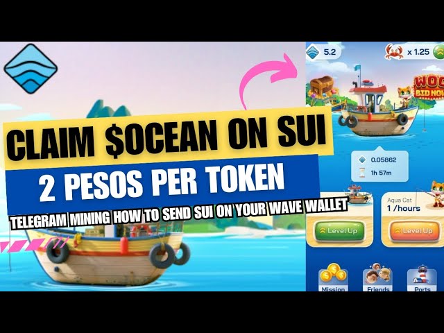 WAVE WALLET ON SUI CLAIM $OCEAN TELEGRAM MINING TAGALOG | HOW TO INSTALL SUI TOKEN?