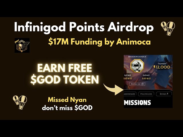 infiniGods Neuer bestätigter Airdrop | Verdienen Sie $GOD-Token mit sofortigem Airdrop | Neuer Krypto-Airdrop heute