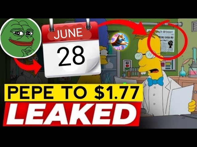 BREAKING EGG‼️ C'EST LE PRIX DES Pièces Pepe Selon Les Prédictions (Les Simpson)‼️ PEPE OFFICIELLEMENT À 1,77 RUPIAH‼️