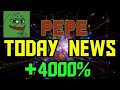 PEPE CROSS TOUS LES TEMPS ÉLEVÉS | RAISON DERRIÈRE LA POMPE PEPE ?? | ETHEREUM 4000$ À VENIR