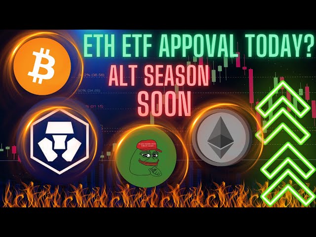 CRYPTO.COM CRONOS 信号大动作即将来临，ETH ETF 今天获得批准？ PEPE 币爆炸。