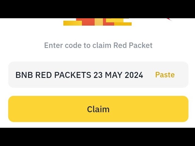 Code du paquet rouge Binance aujourd'hui | Paquet rouge BINANCE | GAGNEZ des paquets BNB Binance Coin RED 23 mai 2024