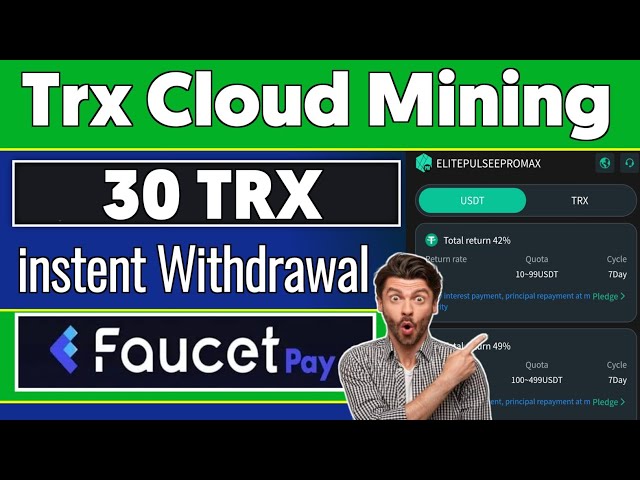 Trx-Bergbaustandort heute | Neuer FaucetPay Trx-Mining | Verdienen Sie täglich 30 Trx