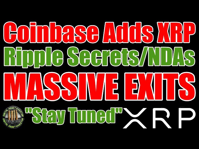 Coinbase fügt XRP in New York und Ripple Secrets/Partnerships/NDAs hinzu