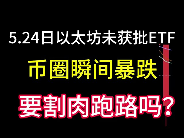 이더리움 ETF는 5월 24일에 승인되지 않았습니다! 비트코인 가격이 급락합니다! 승인을 받는 데 최대 10년이 걸릴 수 있습니다! 이 동전을 배치하는 것은 수익성이 있습니다!