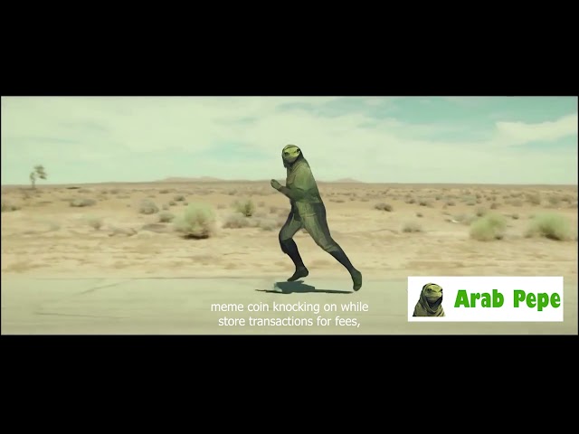 Pièce de monnaie arabe Pepe Meme