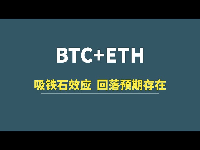 【5月24日】BTC+ETH：磁石效应，日线回调仍可期！