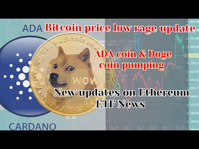 이더리움 ETF 승인 | ADA 코인 & Doge 코인 가격 펌핑 | 비트코인 가격 낮은 분노 📉