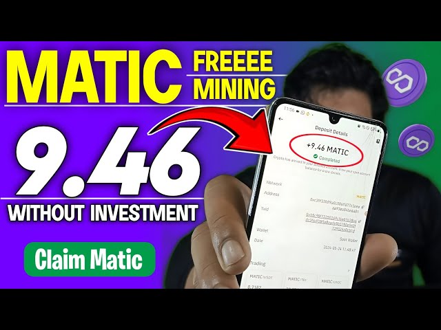 Matic Mining gratuit 9,46 $ Live🔴Proof || Nouveau minage de crypto || exploitation minière gratuite