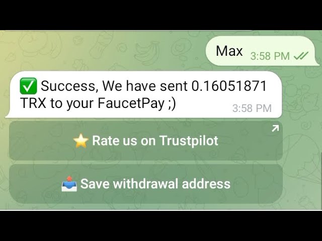 Tron trx 전보 봇 인출 증명 고임금 전보 봇 청구 무료 trx tron ​​#crypto #trx #tron