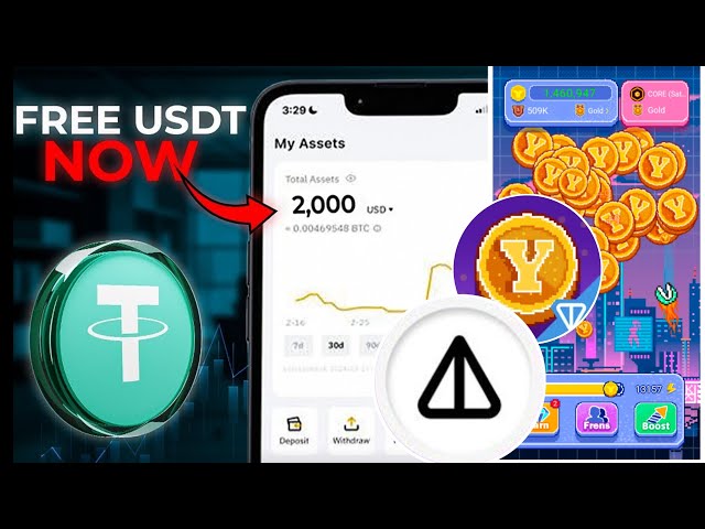 每天免费USDT 5$ 🤑🤑 | USDT Telegram 赚钱机器人 | YES 硬币机器人挖矿