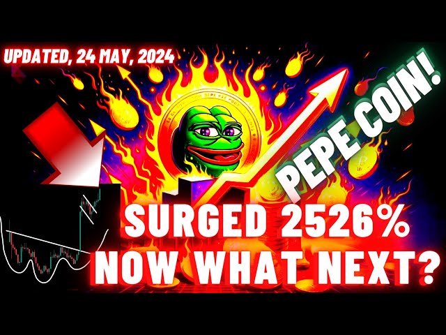 PEPE暗号コインが2526%急騰、次はどうなる？ | 2024 年 5 月 24 日更新