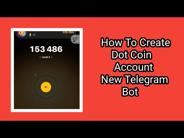 Comment créer un compte Dot Coin | Nouveau robot télégramme 2024