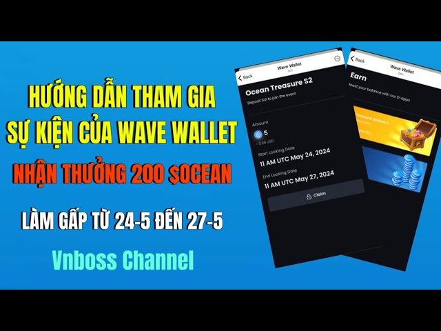 🔥INSTRUCTION POUR MISER 5 SUI DANS WAVE WALLET, RECEVEZ UNE RÉCOMPENSE DE 200 $OCEAN 👉TRAVAIL D'URGENCE DU 24 AU 27 MAI