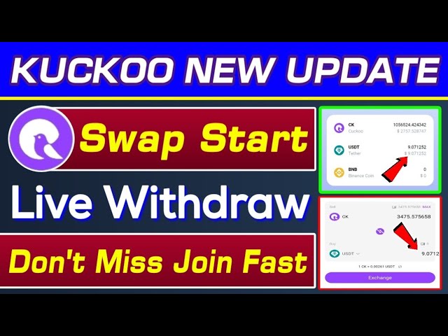 Nouvelle mise à jour de Cuckoo Mining | Échange/échange de jetons CK Usdt | Cuckoo Mining Preuve en direct | Rizwan Blouch