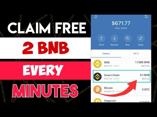 Réclamez gratuitement 2 BNB COIN toutes les 5 minutes (site Web minier BNB GRATUIT) Aucun investissement | RETRAIT INSTANTANÉ