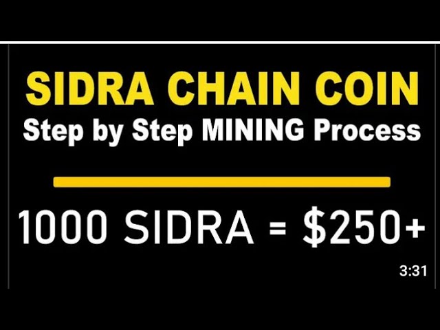 SIDRA-KETTENMÜNZE. Schritt-für-Schritt-Mining-Prozess. Treten Sie SUPRA Airdrop bei