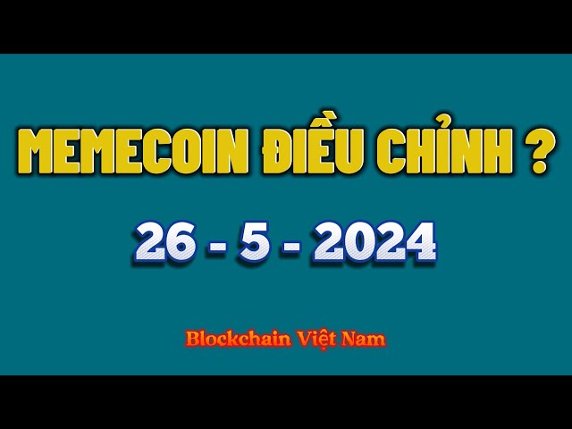 Bitcoin-Analyse 26. Mai 2024 – MEME-MÜNZE ANGEPASST?? - Blockchain Vietnam