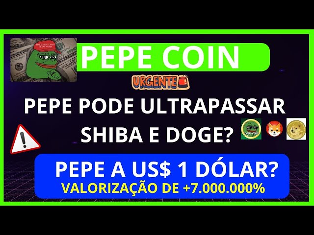 PEPE-MÜNZE 🚨DRINGEND🚨 PEPE KANN SHIBA UND DOGE ÜBERWINDEN UND 1 DOLLAR-WERT VON US-$ + 7.000.000 % ERREICHEN