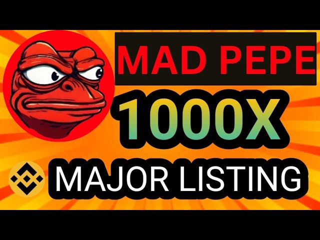 Mad Pepe COIN 主要交易所上市 | 2024 年 MADPEPE 币价格预测 |很快就会增加 1000 倍