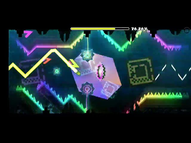 Geometry Dash Medium Demon-Chromatique by StyphonTV（每周恶魔），1 枚硬币