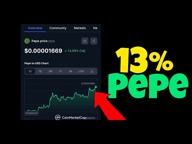 Pepecoin OMG 13% POMPE Rumbo 0,000055 $ #pepe