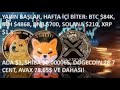 明日から始まり平日終了: AVAX $79、DOGE $0.29、SHIBA $0.000065、ADA $1、XRP $1.5、SOL $210!🚀