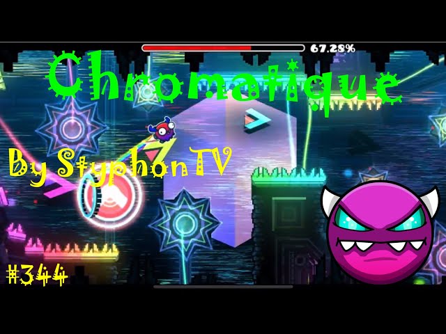 Geometry Dash - W. D. #344: Chromatique by StyphonTV (w/Coin)