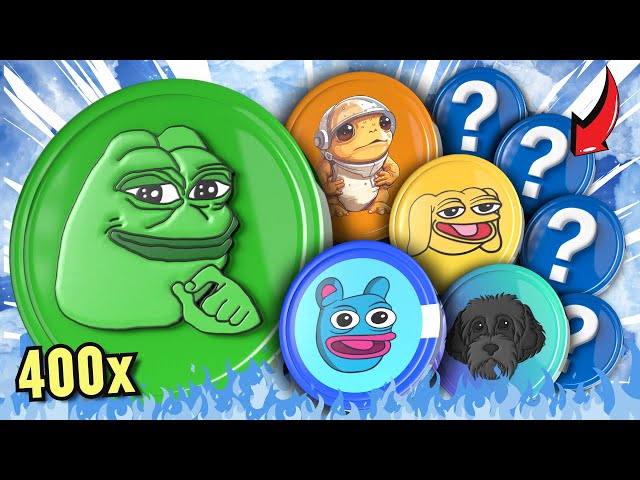 PEPE + トップ 8 ミームコインで億万長者!