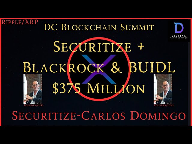 Ripple/XRP-DC区块链峰会-创始人/首席执行官-Carlos Domingo-SECURITIZE & BlackRock & 3.75亿美元