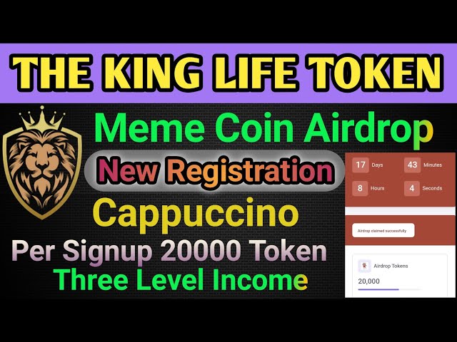 King Token🔥Cappuccino Free Crypto Airdrop | King Token Withdrawal New Update | King Token Airdrop